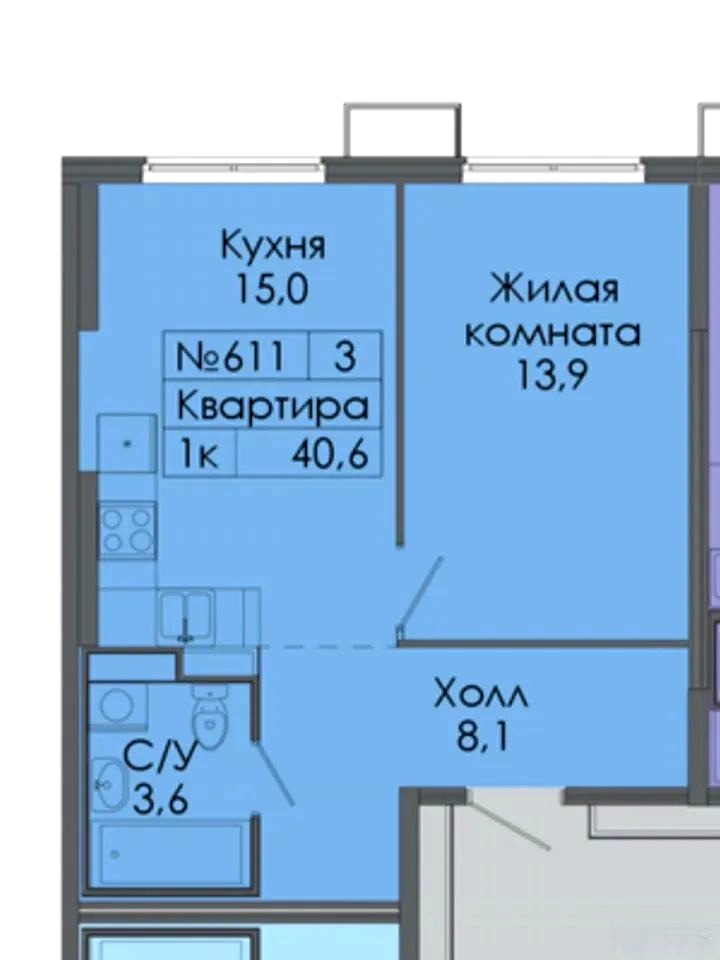1-комнатная квартира в аренду, Москва, Алтуфьевское ш. 55к5 — 70 000 ₽/мес